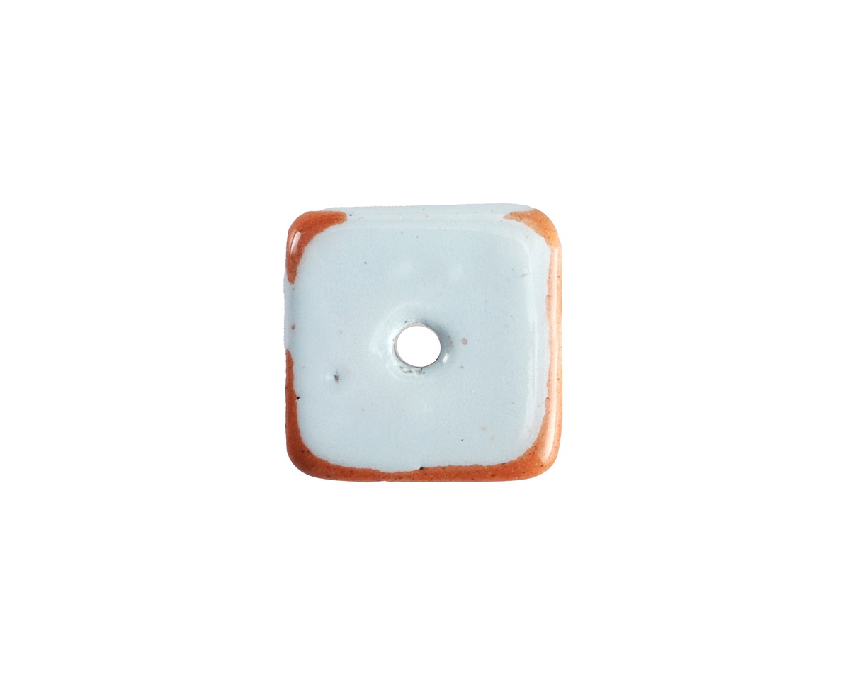Mykonos Pueblo Ceramic Arctic Blue Organic Washer 3-4x13-15mm