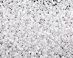 Miyuki Delica White Pearl Ceylon (DB0201) 11/0 Seed Bead - 100 gram Package