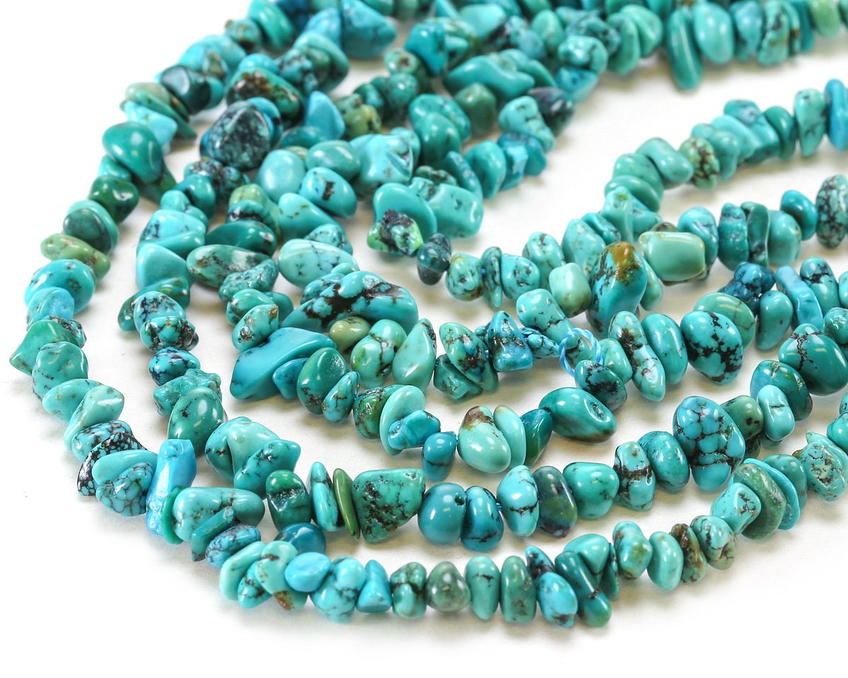 Hubei Turquoise (A) Chips 2-4x4-10mm