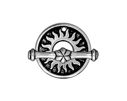 TierraCast Antique Silver (plated) Del Sol Toggle Clasp 19mm