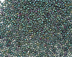 TOHO Higher Metallic June Bug Round 15/0 Seed Bead