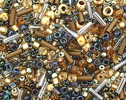 TOHO Raiden Gold/Green/Blue Seed Bead Mix