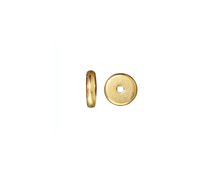 TierraCast Gold (plated) Disk Heishi 1x7mm