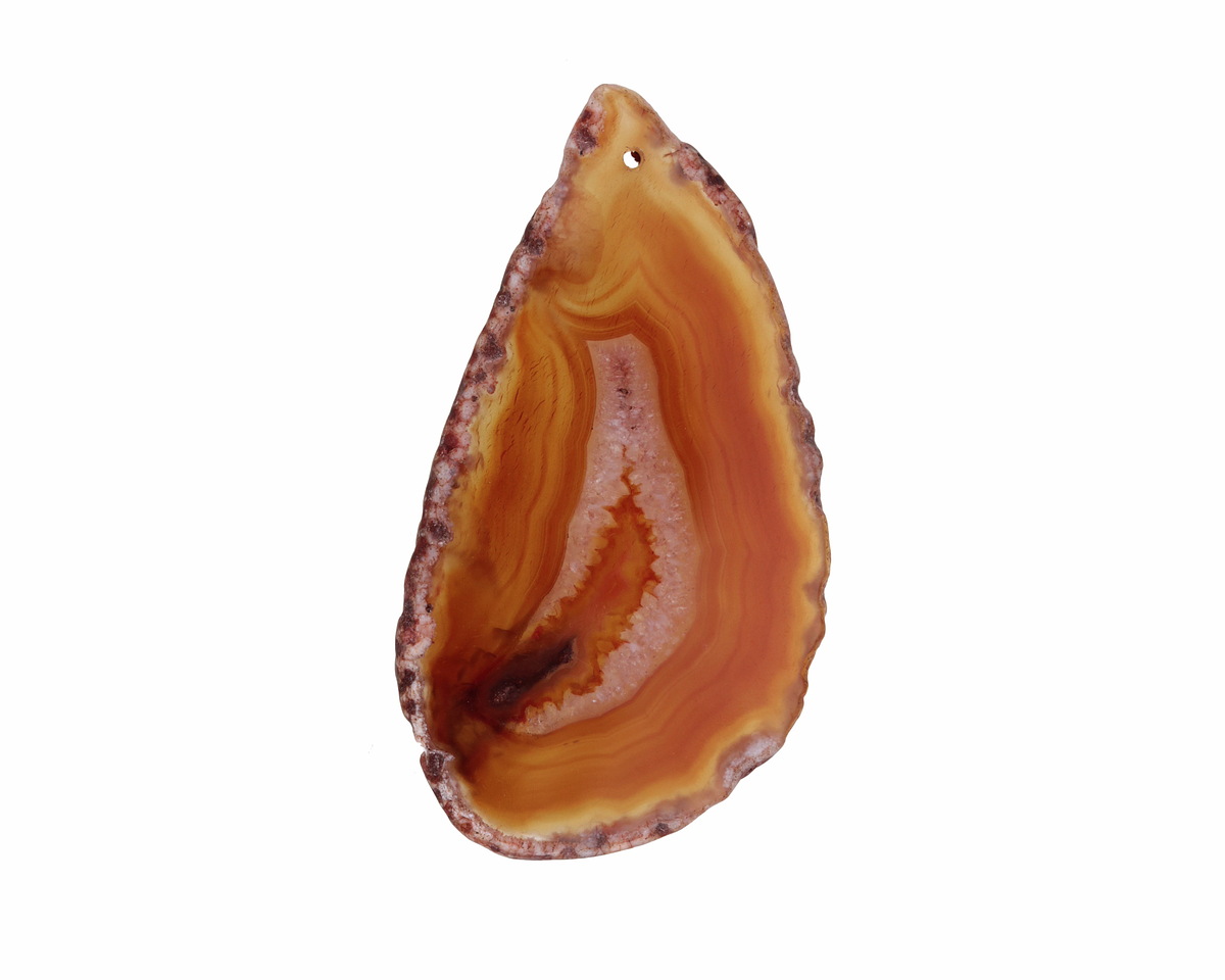 Canyon Agate Freeform Slice w/ Natural Edge Focal 31-51x55-100mm