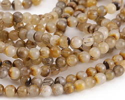 Golden Wooden Jasper Round 6mm