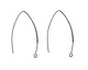 Stainless Steel Horse Eye Earwire 44x17mm