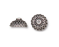 TierraCast Antique Silver (plated) Acorn Bead Cap 10x6mm