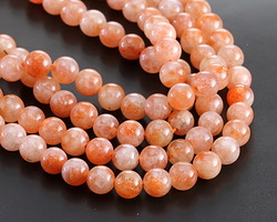 Sakura Golden Sunstone Round 6mm