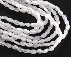 Blue Moonstone (A) Flat Oval 5x3mm