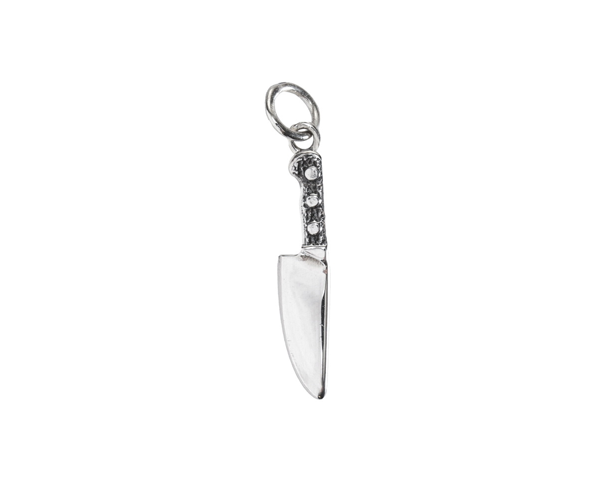 Nina Designs Sterling Silver Kitchen Knife Charm 4x24mm
