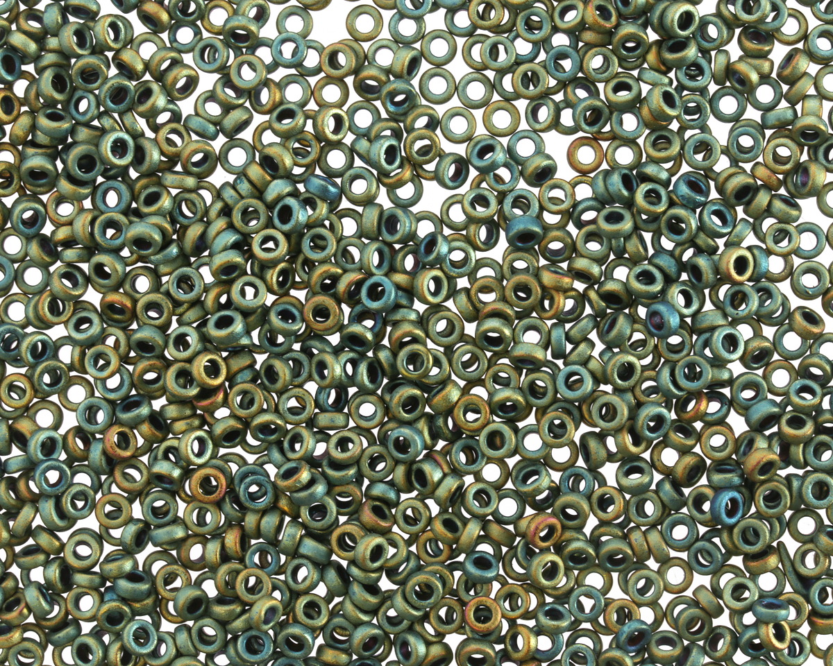 Miyuki Matte Metallic Patina Iris Spacer Bead 2.2mm