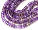 Amethyst Microfaceted Heishi 2x6mm