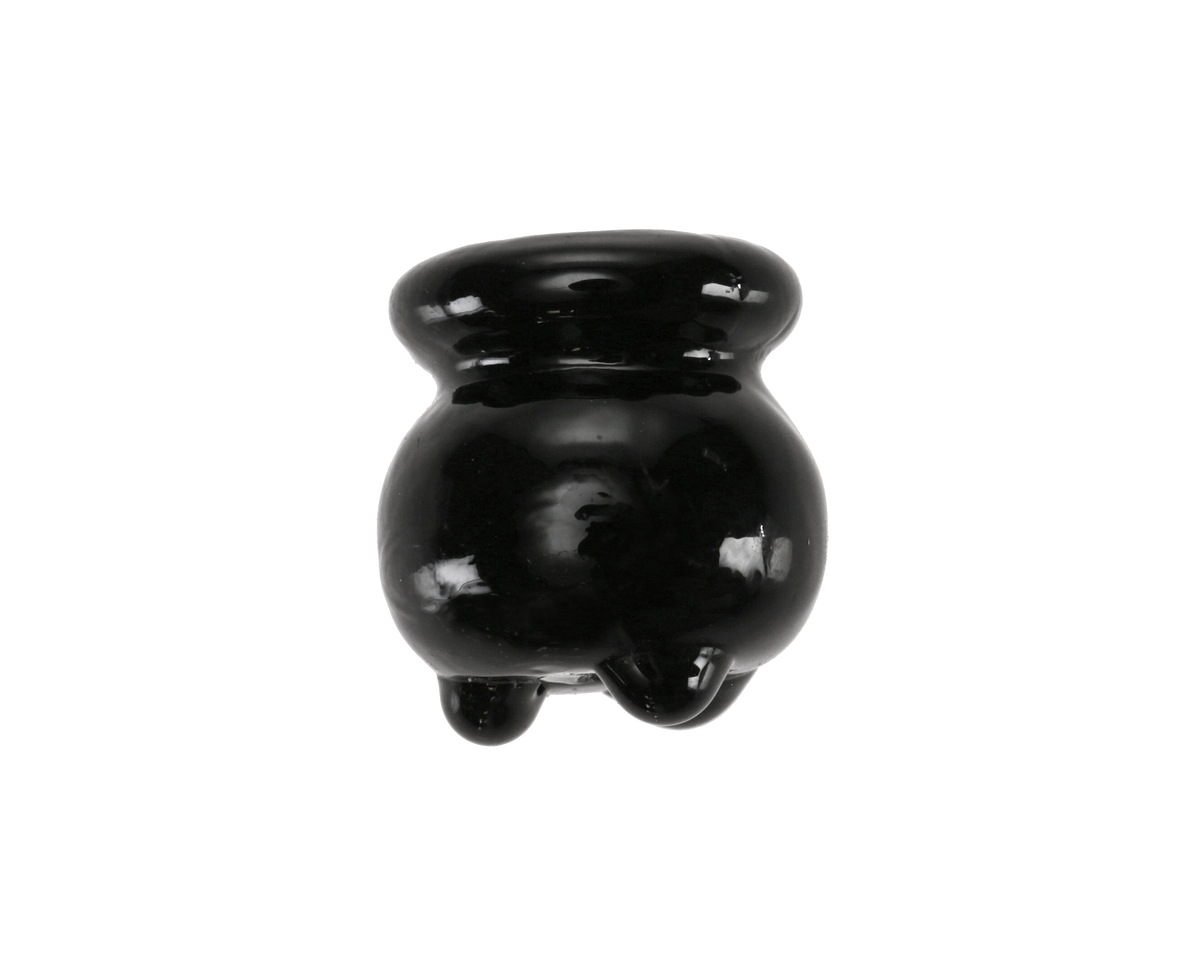 Witch's Cauldron Lampwork Glass Focal Bead 16-17x17-17.5mm