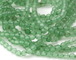 Green Aventurine Faceted Round 4mm