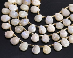 Sunset Blue Moonstone Microfaceted Teardrop 8x10mm