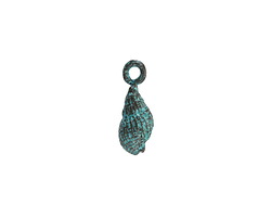 Mykonos Copper (plated) Patina Conch Shell Focal 7x18mm