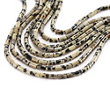 Dalmatian Jasper Tube 4x2mm