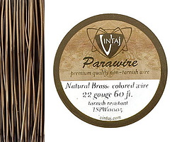 Vintaj Natural Brass Parawire 22 gauge, 60 feet