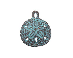 Mykonos Copper (plated) Patina Sand Dollar Charm 20mm