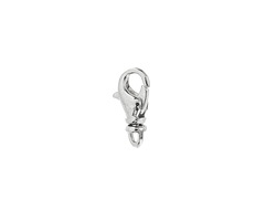 Silver (plated) Swivel Lobster Clasp 12x7mm
