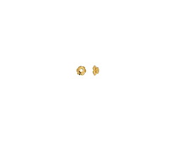 TierraCast 24K Gold (plated) Scalloped Bead Cap 4mm