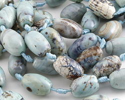 Arctic (light) Terra Agate Rice 21-24x13mm