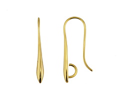 Gold (plated) Drip Earwire 3x23mm (20 pieces)