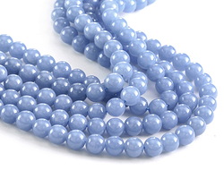 Blue Angelite (A) Round 8mm