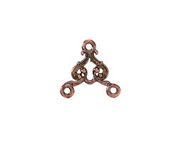 Mykonos Antique Copper (plated) 3-Ring Empire Link 16mm