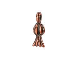 Mykonos Antique Copper (plated) Squash Blossom Drop Charm 8x21mm