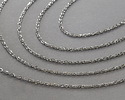 Stainless Steel Figaro Chain, 1.25x1.64mm links, 5' Package