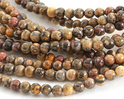Leopardskin Jasper Round 4mm