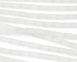 Crystal Beach-Style Glass Tube 8x4mm