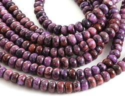 Purple Crazy Lace Agate Rondelle 4x6mm