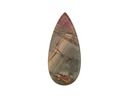 Red Creek Jasper Elongated Flat Teardrop 21x56-57mm