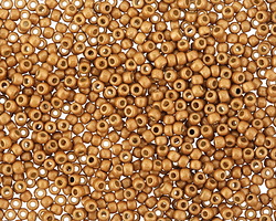 TOHO PermaFinish Galvanized (Matte) Old Gold Round 11/0 Seed Bead