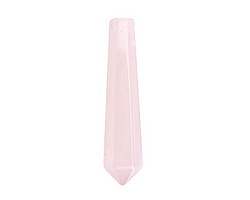 Rose Quartz Faceted Point Focal 8-10x48-50mm