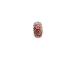 Grace Lampwork Hot Lava Dichroic Rondelle 5x10mm