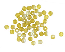 Czech Glass Textured Olive AB Round Druk 3mm