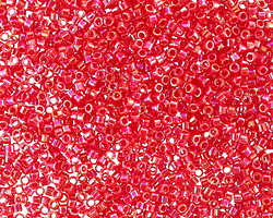 Miyuki Delica Opaque Red AB (DB0162) 11/0 Seed Bead
