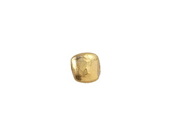 Mykonos Gold (plated) 3-Sided Hammered Bead 11mm