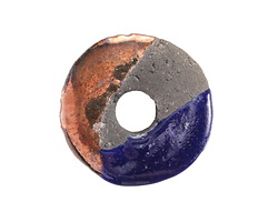 Mykonos Ceramic Raku Metallic Midnight Spacer Disc 25mm