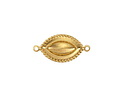 Vintaj Solid Brass Beaded Navette Focal Link 21x10mm