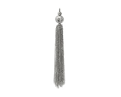 Zola Elements Silver (plated) Stardust Round Long Chain Tassel 10x104mm