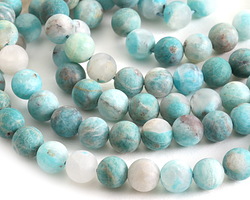 Brazil Amazonite w/ Quartz (Matte Multi) Round 8mm