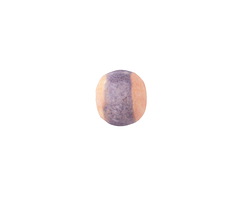 Gaea Ceramic Blossom & Lavender Stripe Organic Round 10mm