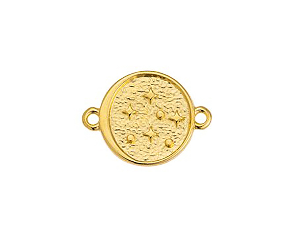 24K Gold (plated) Starry Night Focal Link 15x20mm