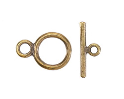 Mykonos Antique Brass (plated) Toggle Clasp 21x14mm, 21mm Bar