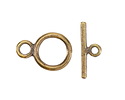Mykonos Antique Brass (plated) Toggle Clasp 21x14mm, 21mm Bar