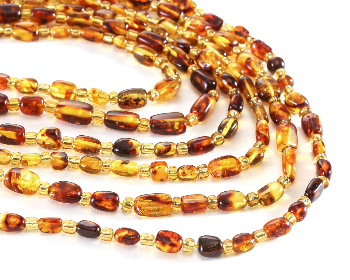 Dendritic Amber (A) Irregular Rectangle 5-7x7-11mm